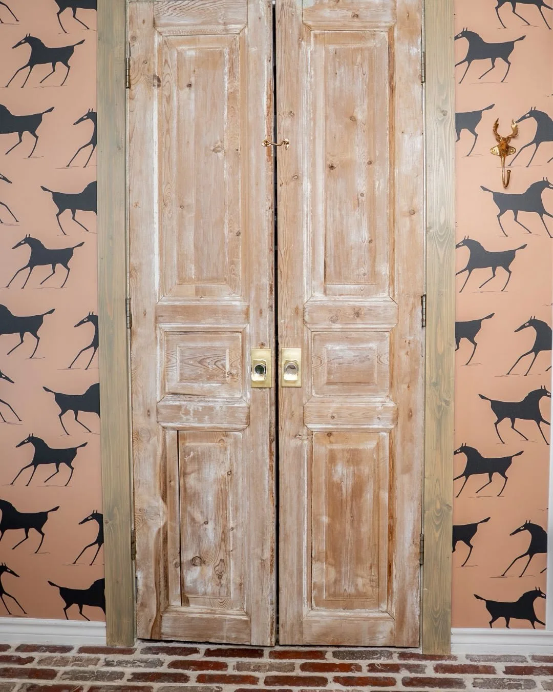 Sometimes the piece that makes a space special is something with a past.

These vintage doors immediately caught my eye &mdash; the worn wood, the imperfect texture, the character you simply can&rsquo;t replicate with something brand new. Pieces like