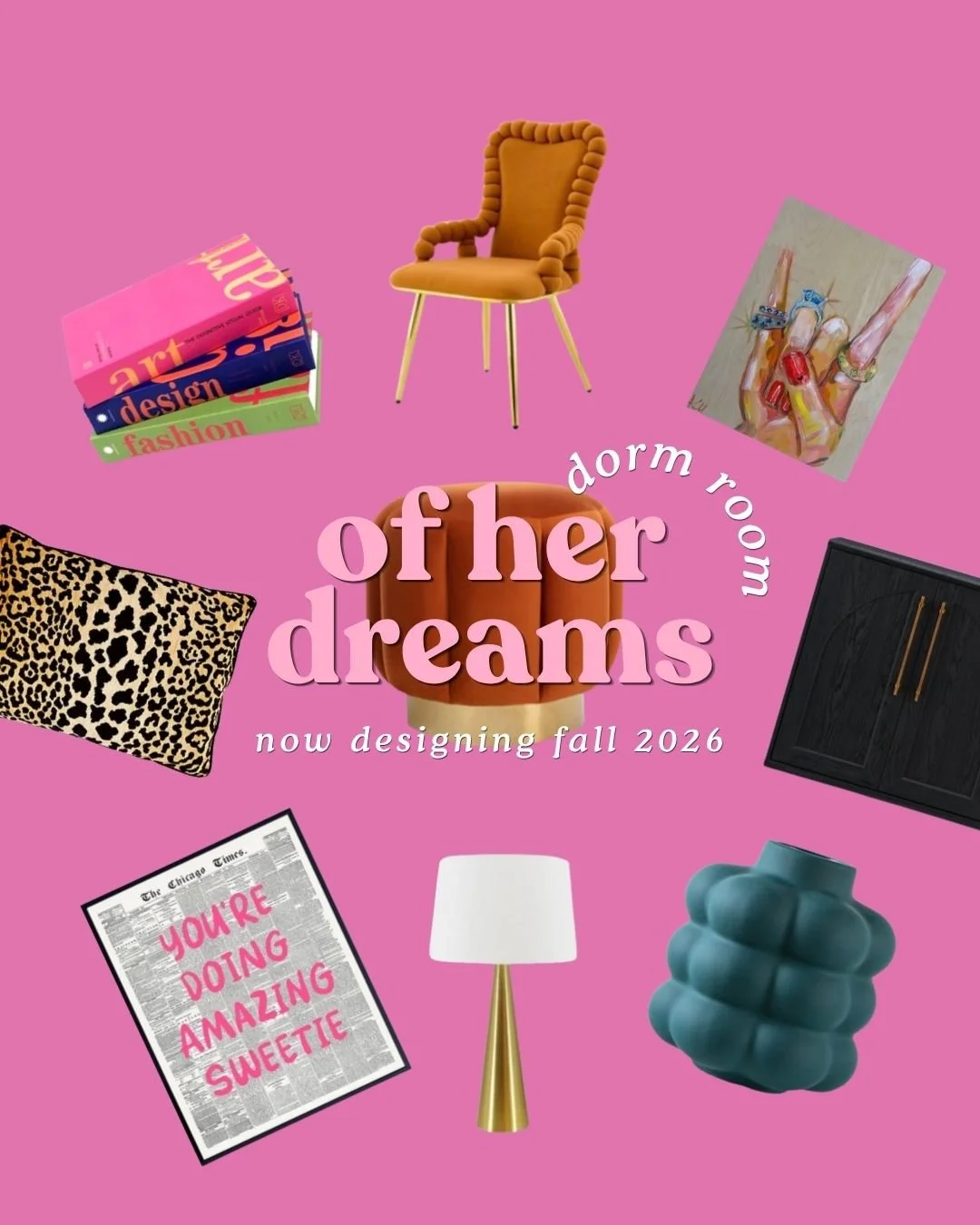Sending your kid off to college is a big deal. Their space should feel like it was made for them &mdash; because it was.

Dorm rooms don't have to mean bare walls and a basic comforter from a big box store. I work with families to create spaces that 