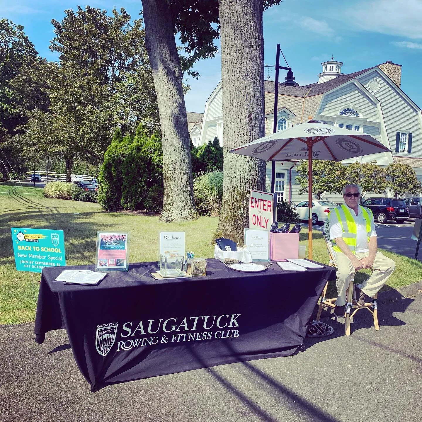 We are unable to provide food samples today @ Slice of Saugatuck because we&rsquo;re hosting a big wedding, but come by and see Cliff  to enter to WIN lunch for two! Winner will be emailed on Wednesday! 

He&rsquo;s also giving away coupons for a com