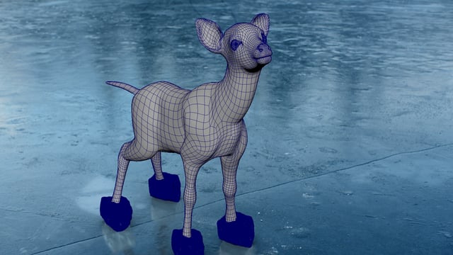 Trident Deer Closeup Deconstruct