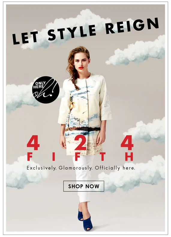 PRINT AD WITH CG CLOUD ELEMENTS