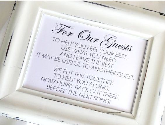 Restroom Basket for your guest