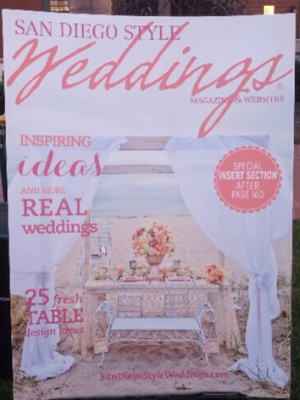 COVER OF SAN DIEGO STYLE WEDDINGS MAGAZINE