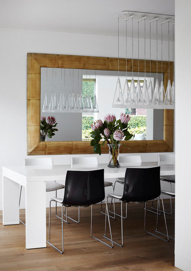 Decorating With Mirrors, Mirror Near Dining Table