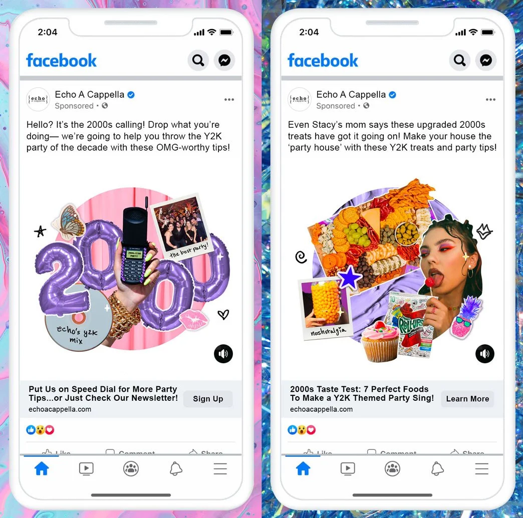 Echo The Decade Facebook Ads