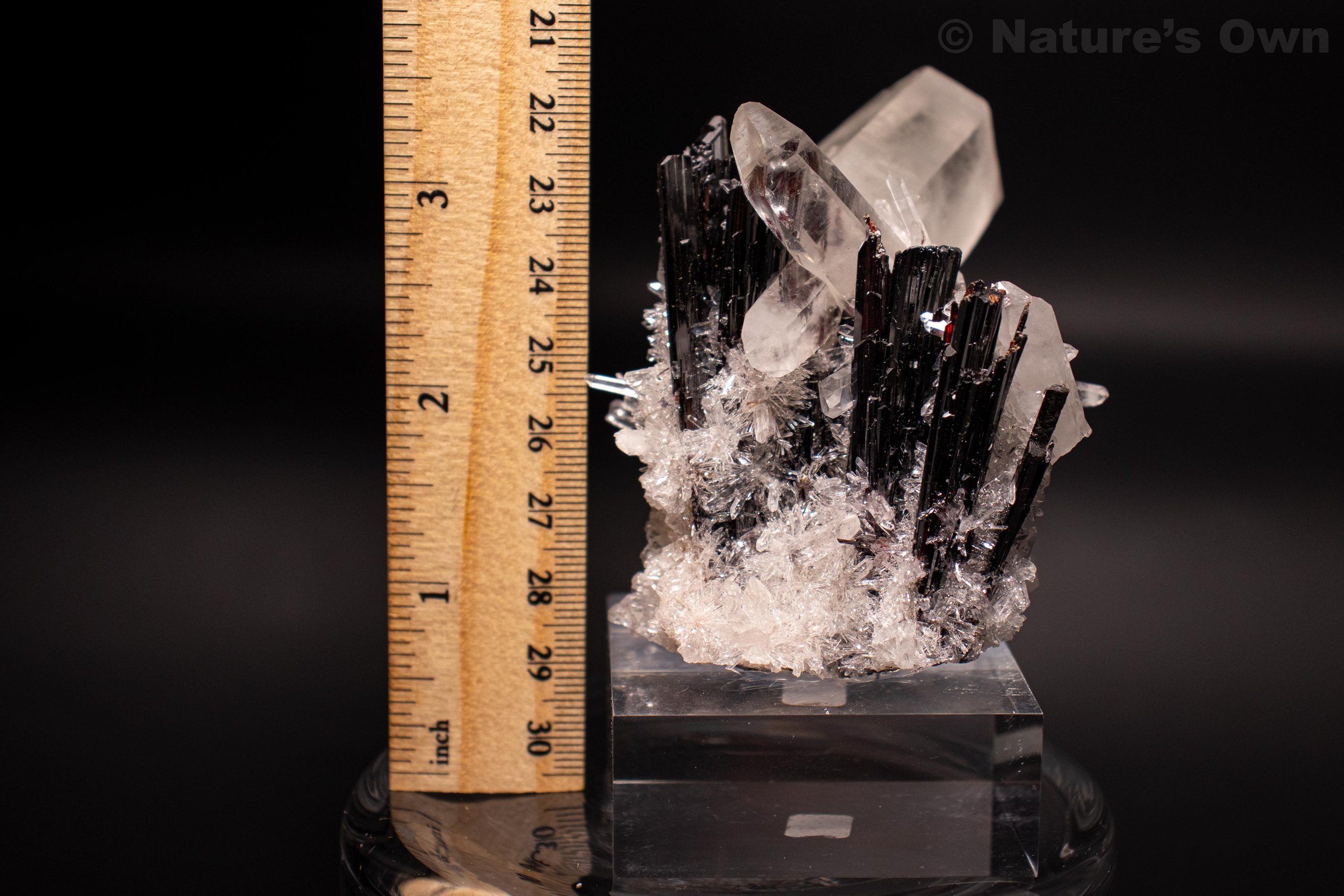 Exquisite Hübernite Quartz Cluster Mineral Specimen for sale. Found in Peru. Nature's Own, Breckenridge, Colorado