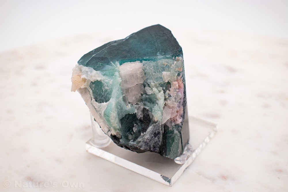 Large Indicolite Tourmaline Mineral Specimen. Gems, minerals, fossils, Jewelry for sale online Nature's Own Breckenridge, Colorado