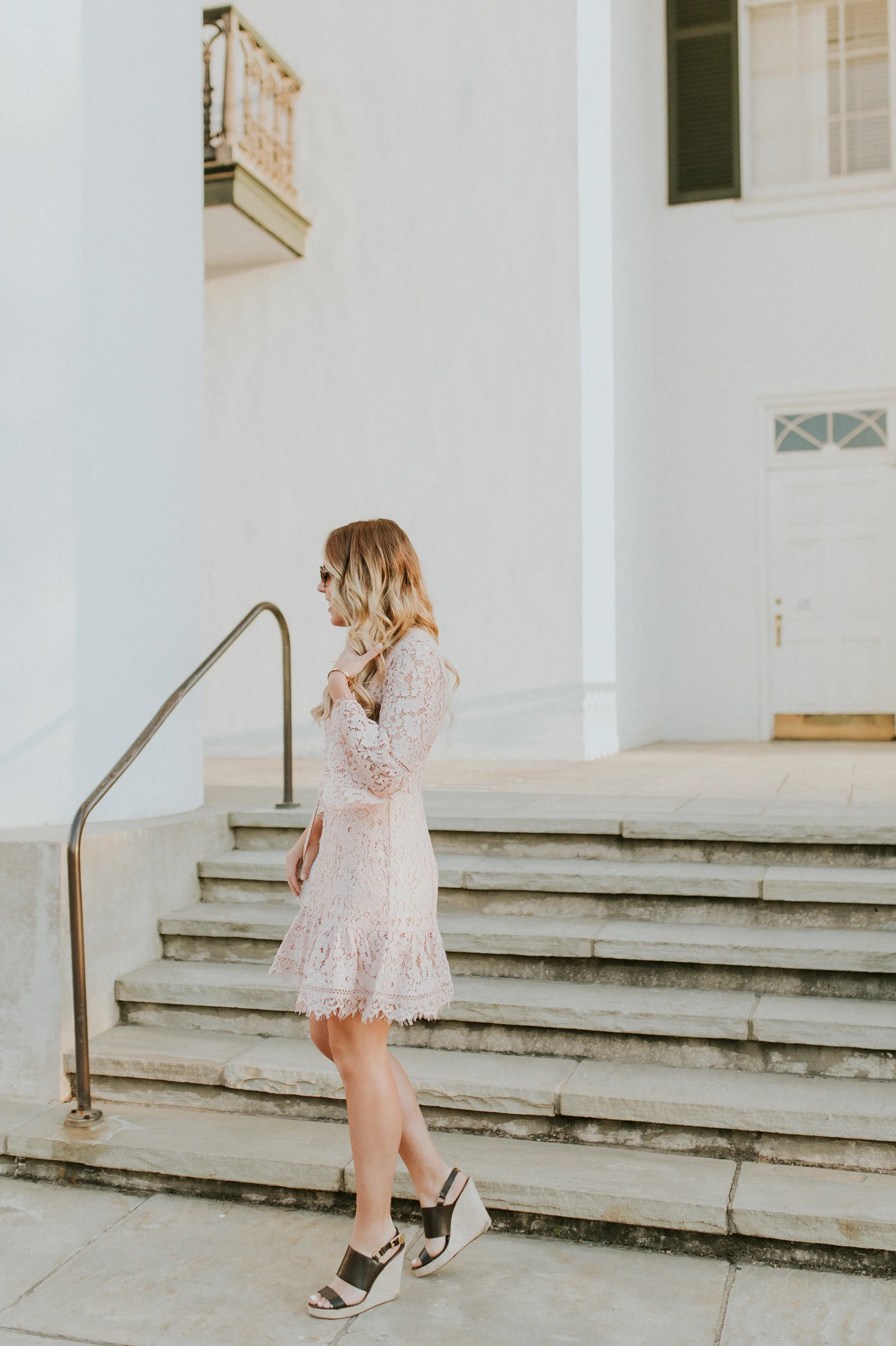 Blogger Gracefully Taylored in Blush Lace Dress Nordstrom(6).jpg
