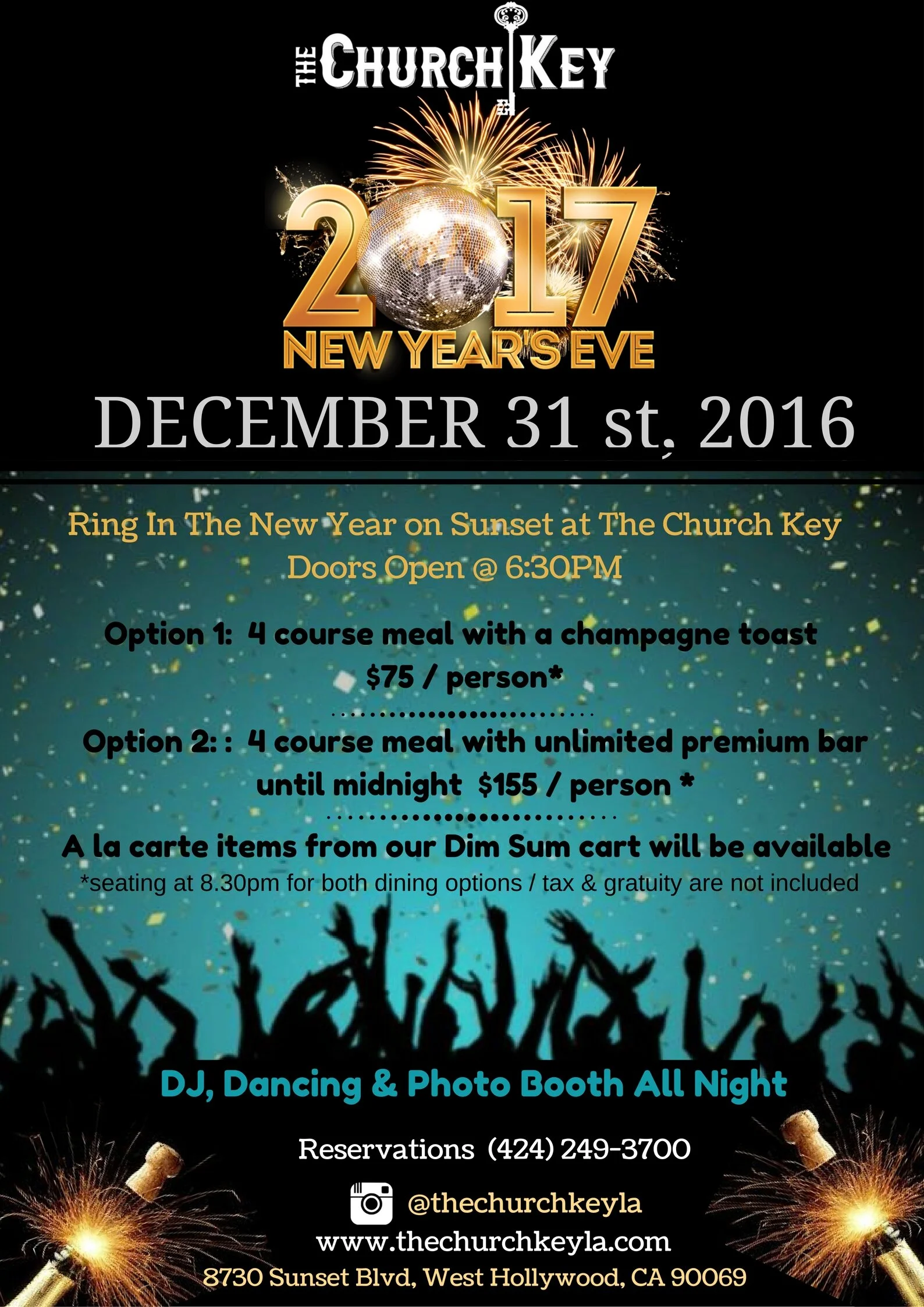 NYE: The Church Key, West Hollywood