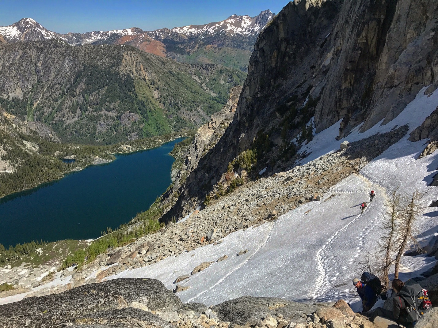 Final Traverse on Aasgard Pass