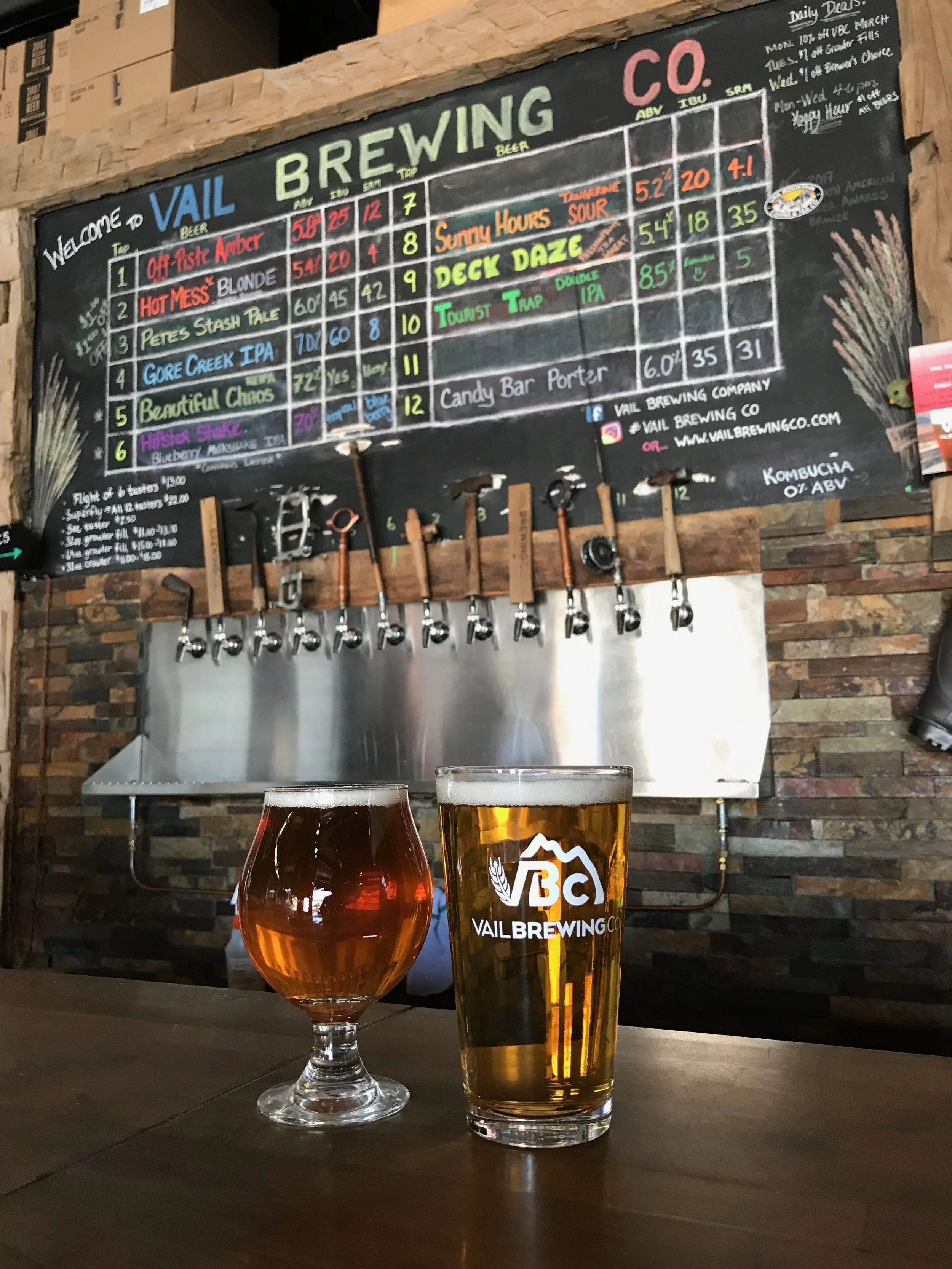Pit stop at Vail Brewing Company!