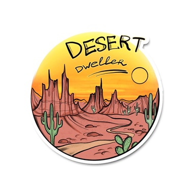 Wild Desert Darling Sticker