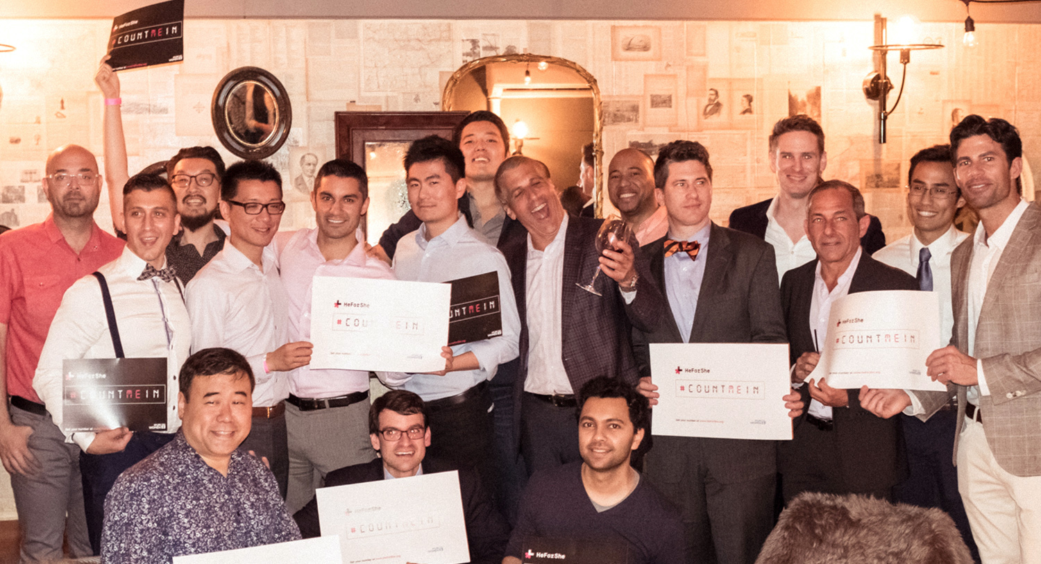The many passionate male HeForShe advocates who attended. Photography by Lucas Huang Photography .