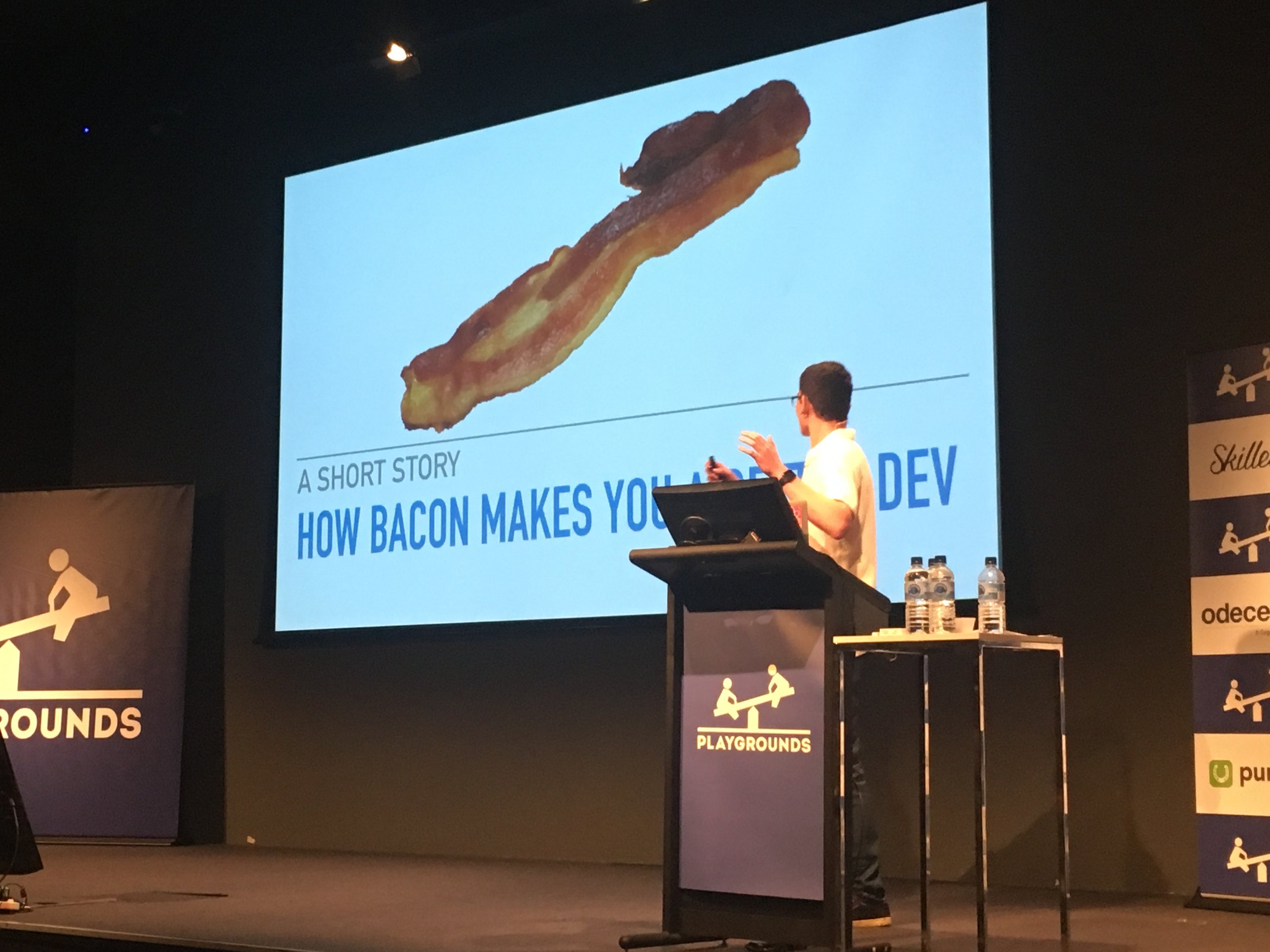 Sadly, the talk was not about bacon.