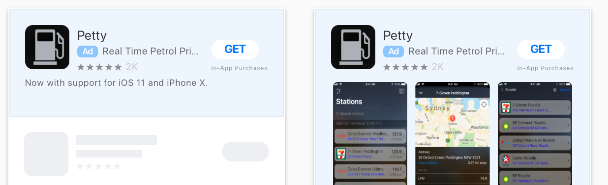 Experimenting with App Store Search Ads