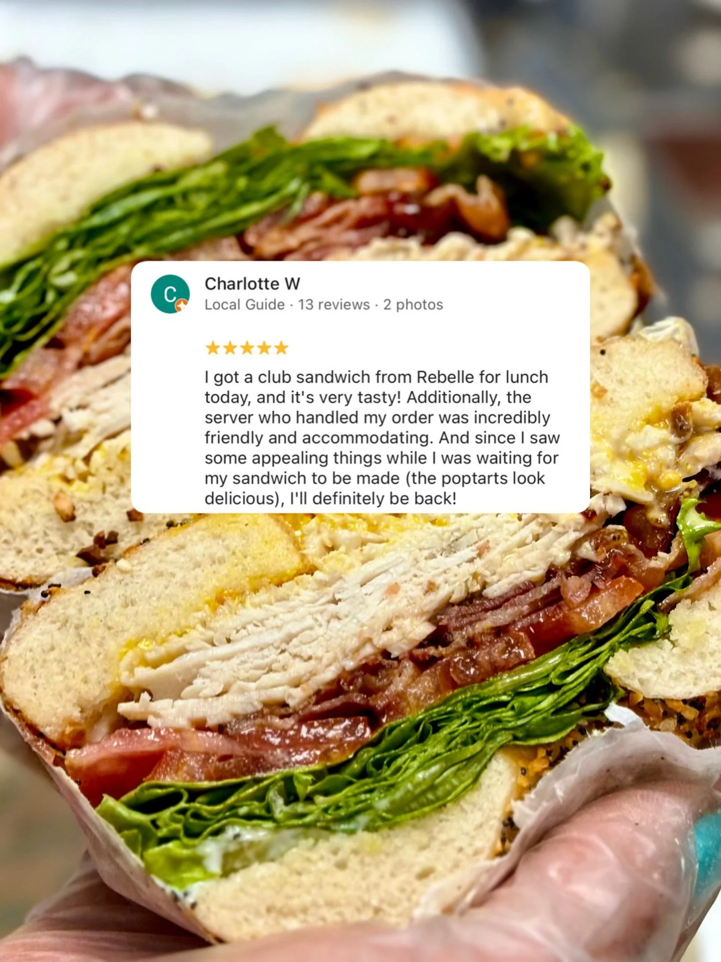 Not your basic club sandwich at Rebelle 🌈 come have a taste this week!