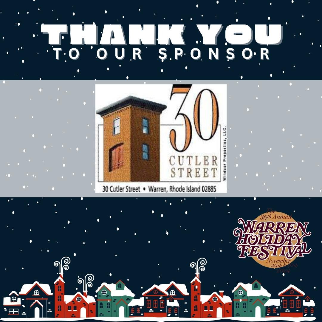 A big thank you to 30 Cutler Street for sponsoring the Warren Holiday Festival and helping make it another year of success!

As a vibrant hub for artists and businesses in the Mill, 30 Cutler Street is a key location for creativity in our town. We&rs