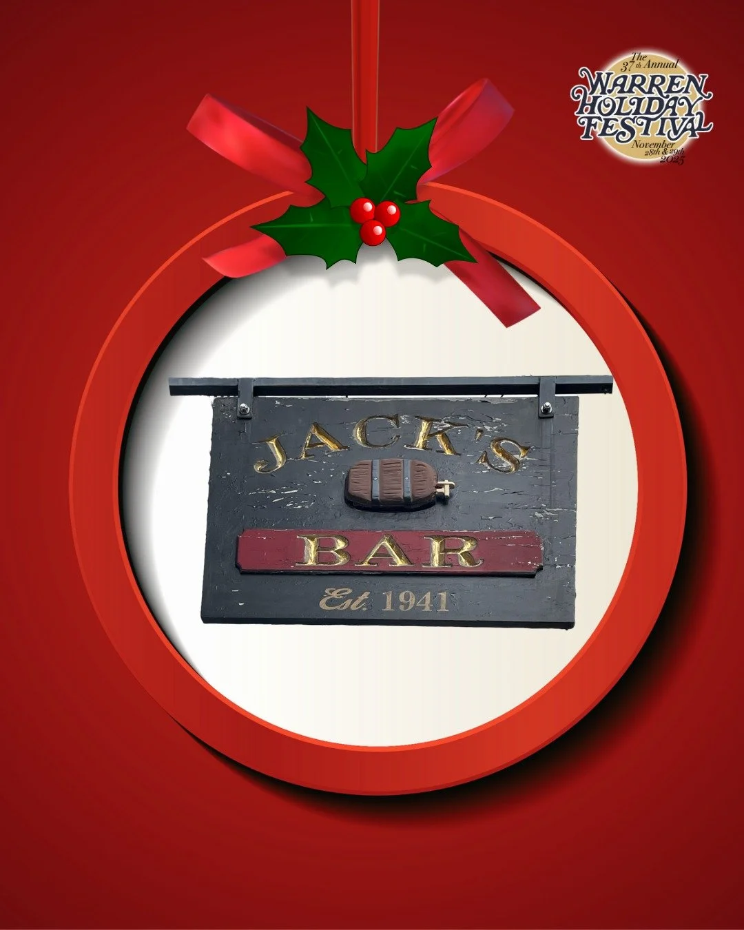 🎉 A huge thank you to Jack's Bar for once again sponsoring this year&rsquo;s Warren Holiday Festival! 🥂

Looking for the perfect spot to catch up with old friends or make new ones? Want a cozy place to watch the big game? 🏈🍻 Look no further than 