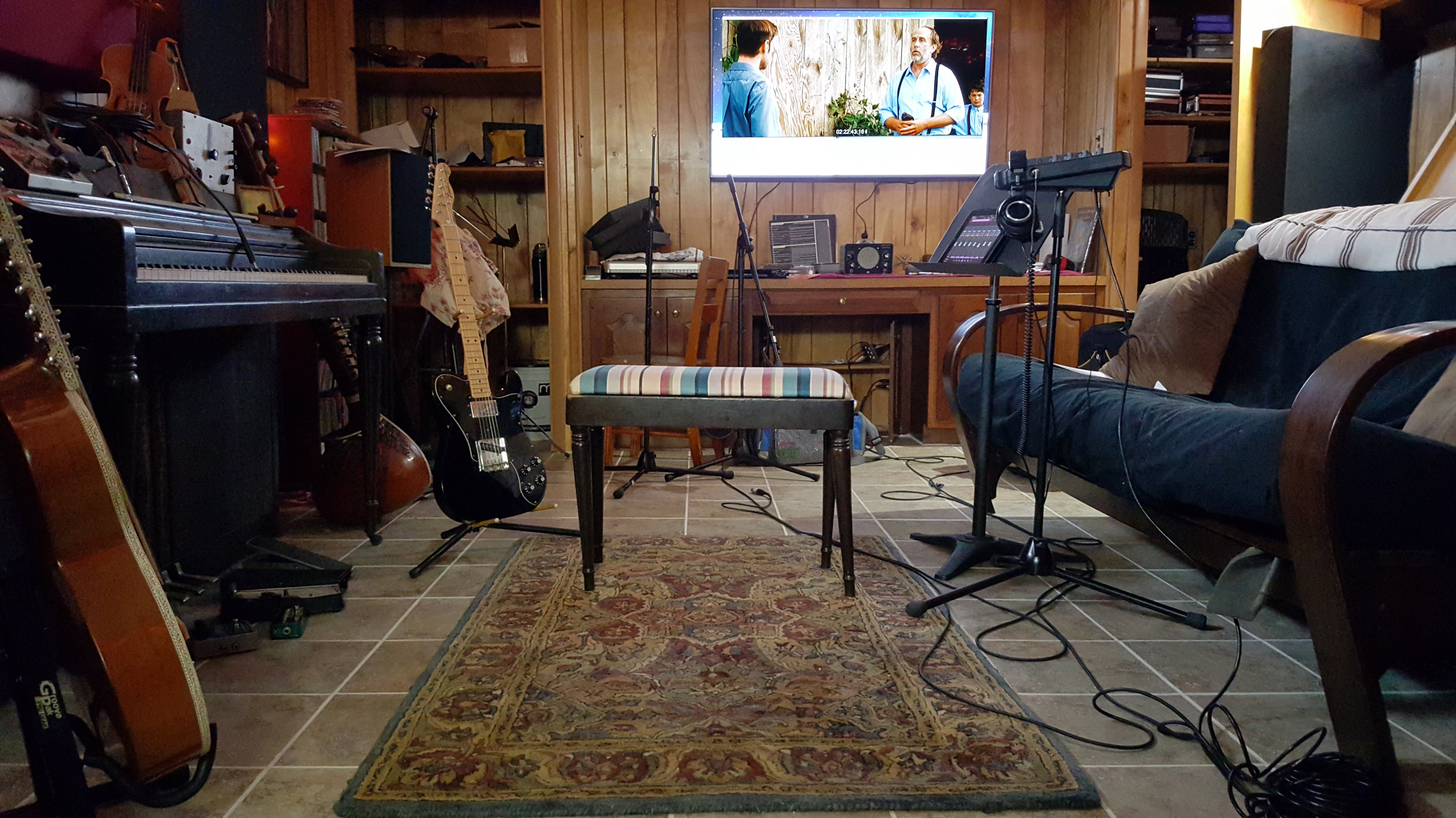 Scoring room with isolation booth (not shown) Live scoring can be done here depending on size of arrangement.