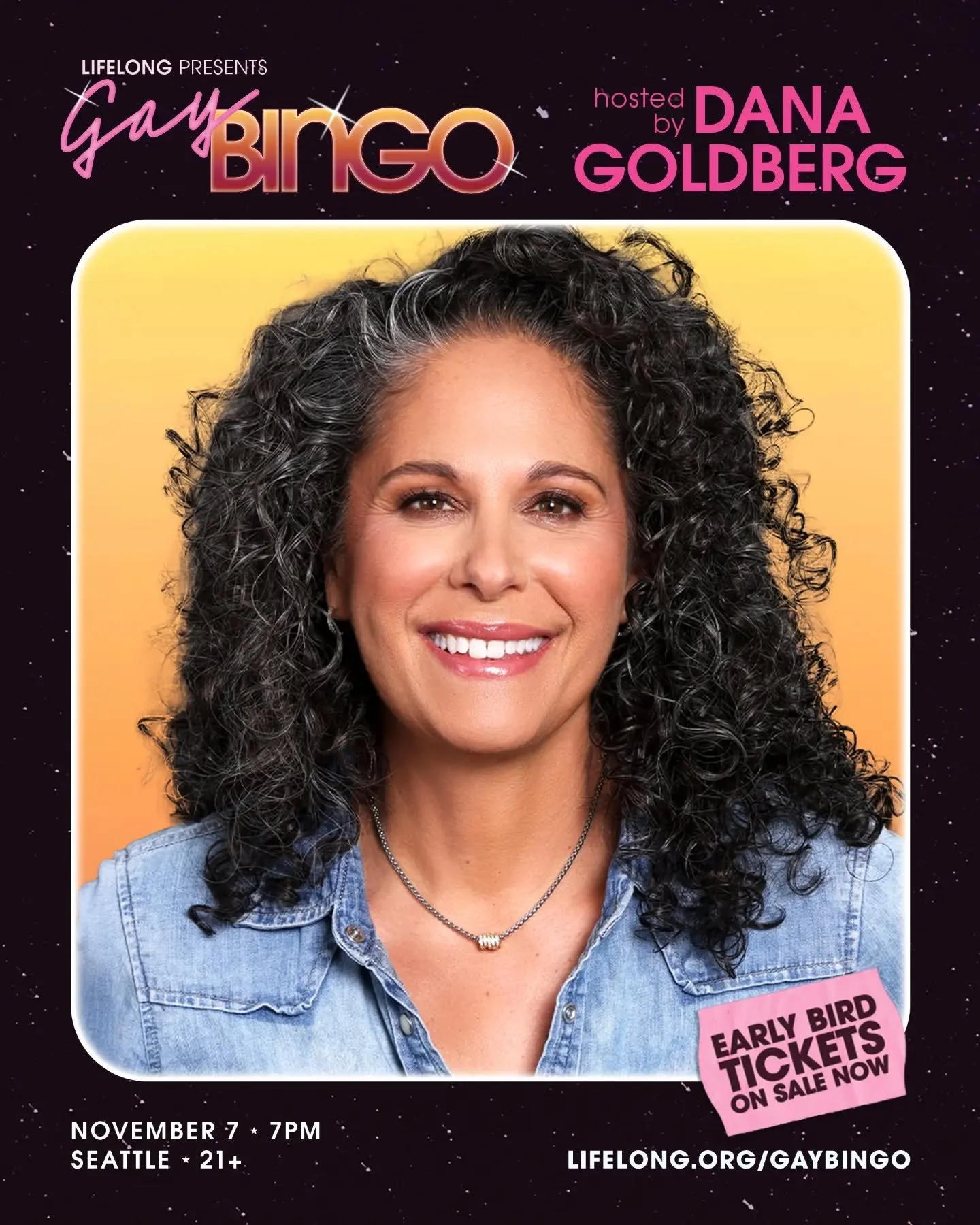 Ready. Set. Gay Bingo... Studio 54 edition.&nbsp;🪩✨

Comedian and LGBTQ+ activist Dana Goldberg (@dgcomedy) is calling the numbers and bringing the laughs at Gay Bingo on Saturday, November 7 at @victoryhallsea.

Early bird tickets are available for