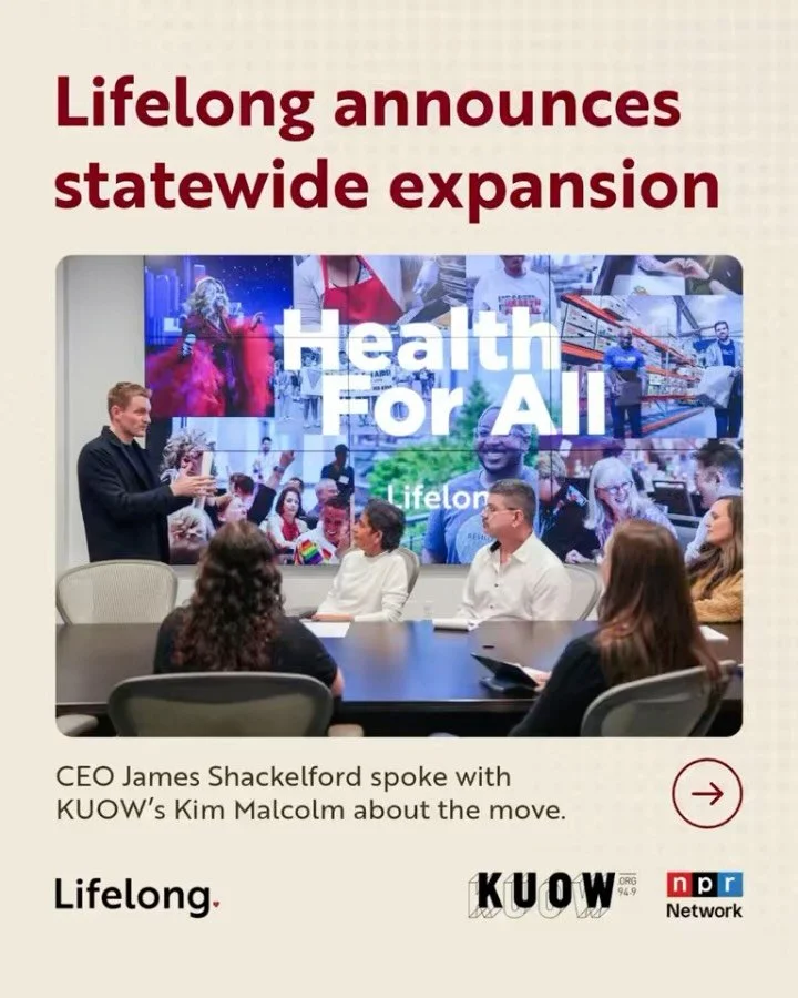 Big news: Lifelong is expanding statewide.

CEO James Shackelford joined KUOW&rsquo;s Kim Malcolm to talk about what&rsquo;s next. Our Food &amp; Nutrition Program has already served 1,700 people this year, 33% more than in 2025&mdash;and nearly 2,00