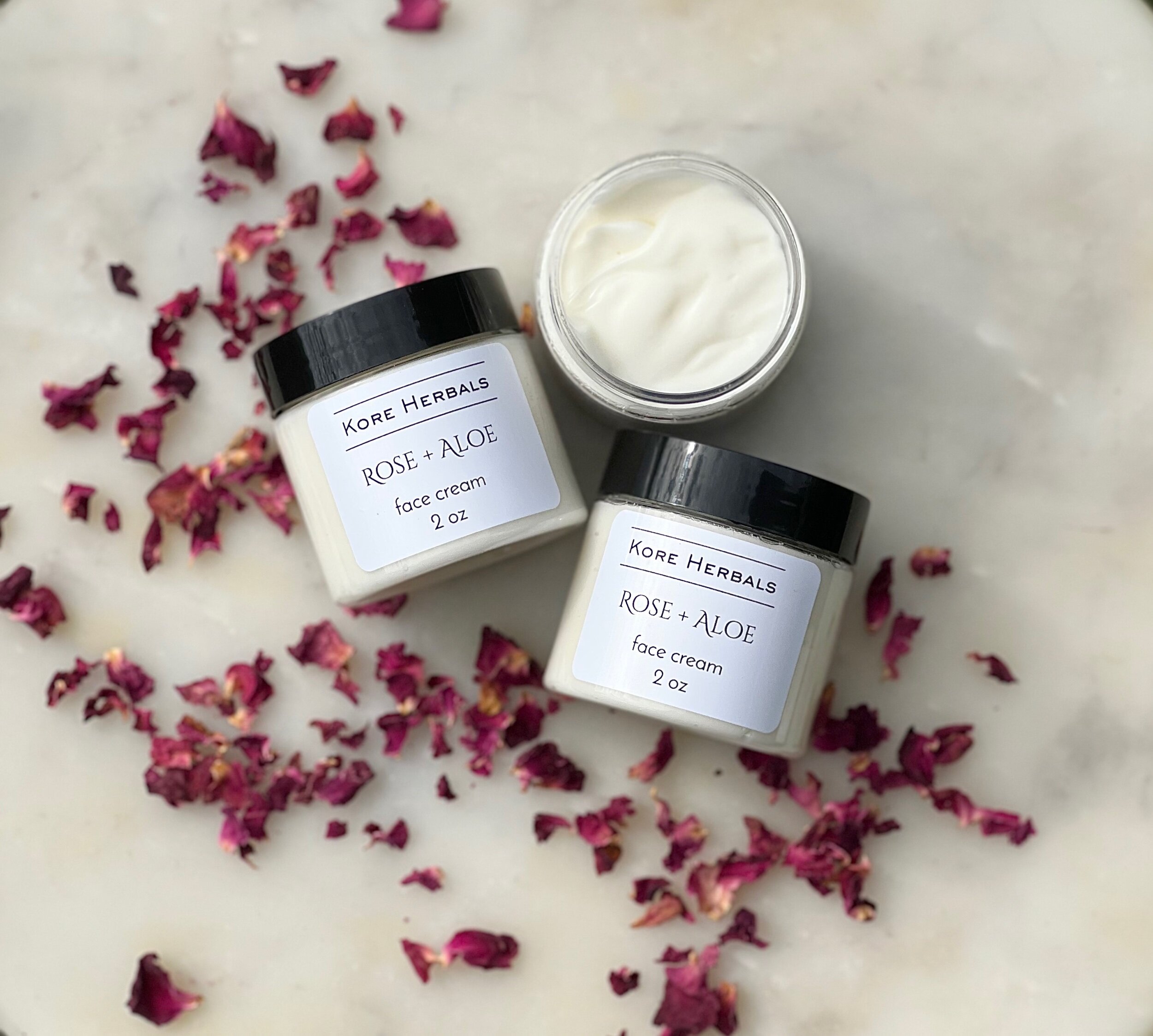 Kore Herbals Rose and Aloe Face Cream