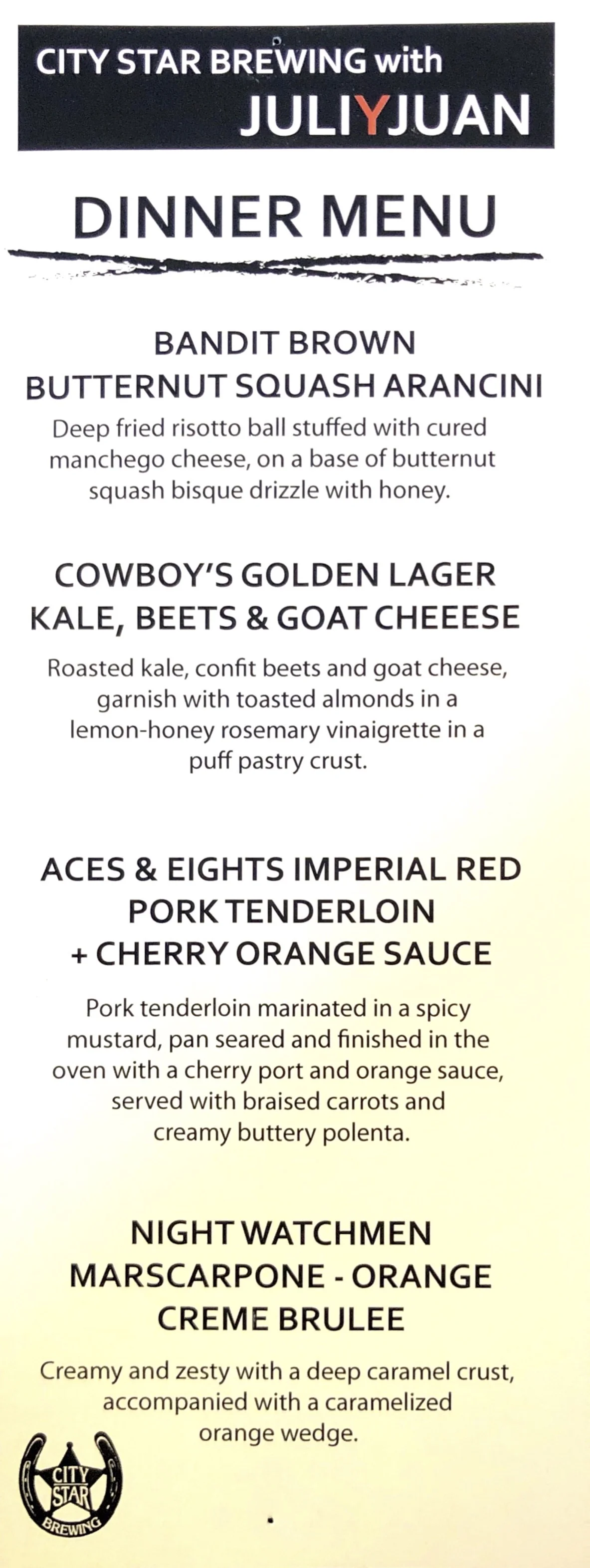 City Star Brewing Pairing Menu.jpg