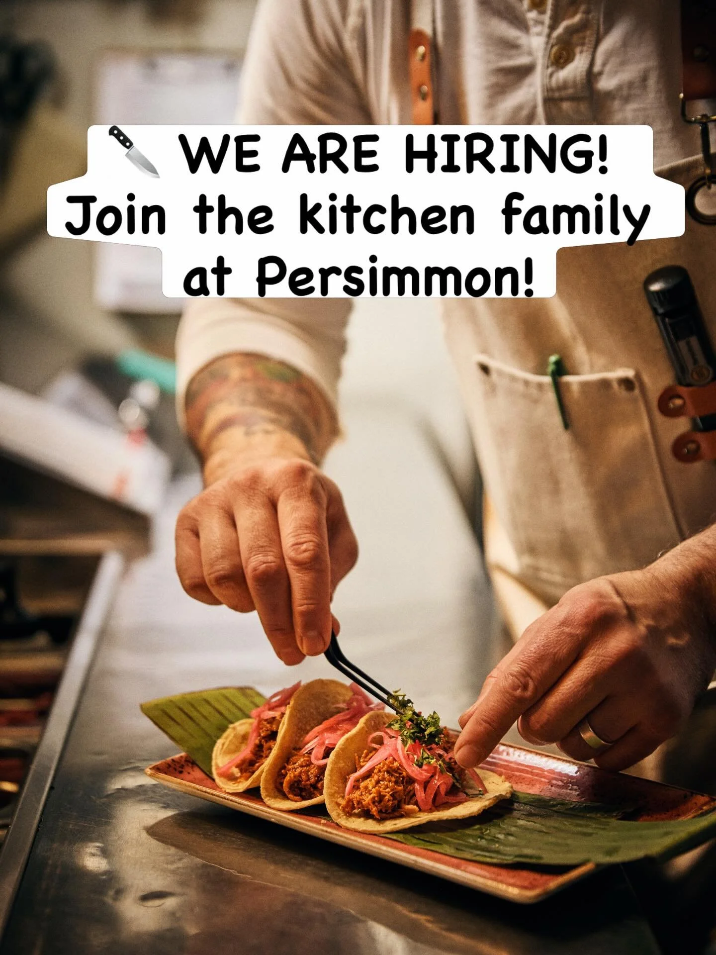 We are looking for a passionate, detail-oriented Cook to join our back-of-house team for 20 to 25 hours a week. If you know your way around a kitchen and have a drive to keep elevating your craft, we want to hear from you.
What we are looking for:
&b