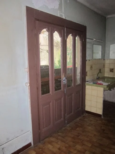 large doors leading into garden area
