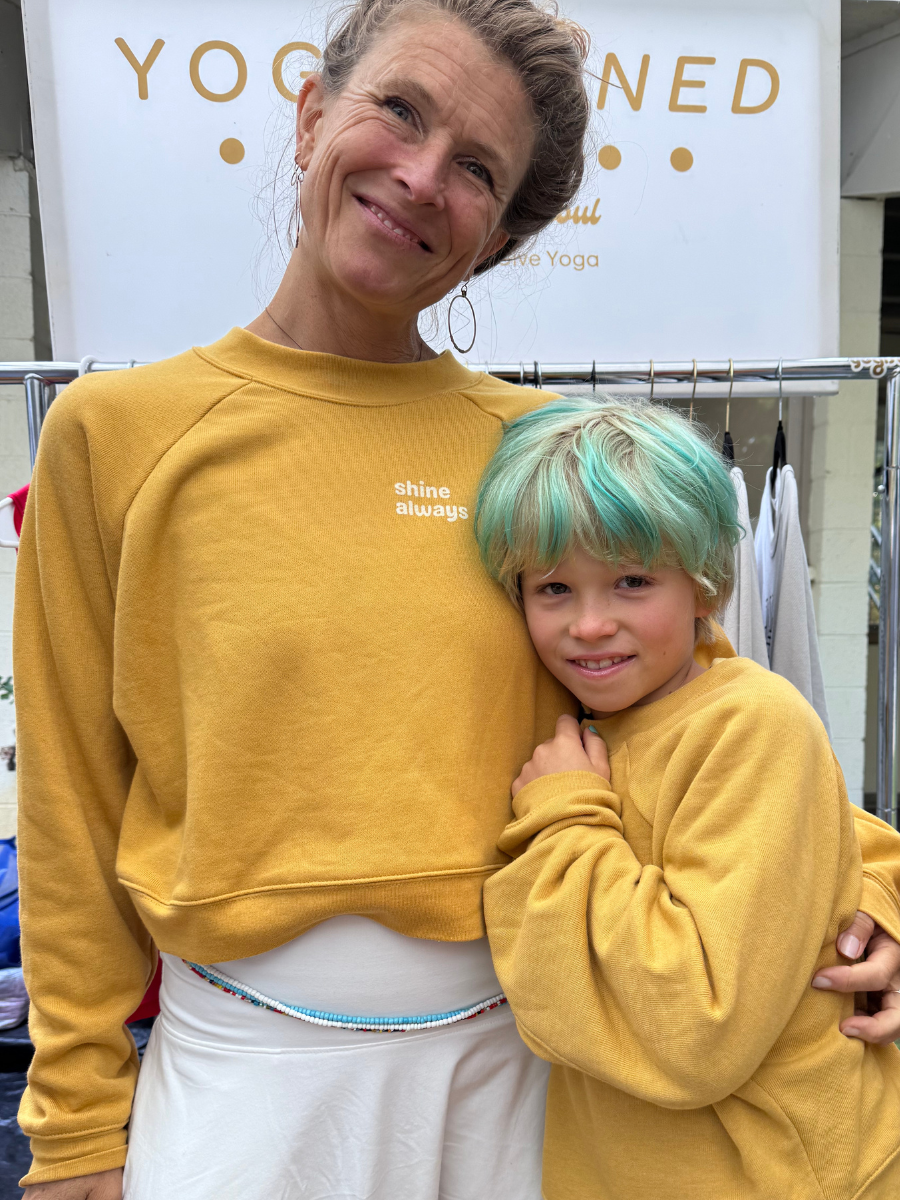 shine always - Raglan Pullover Fleece Sweatshirt