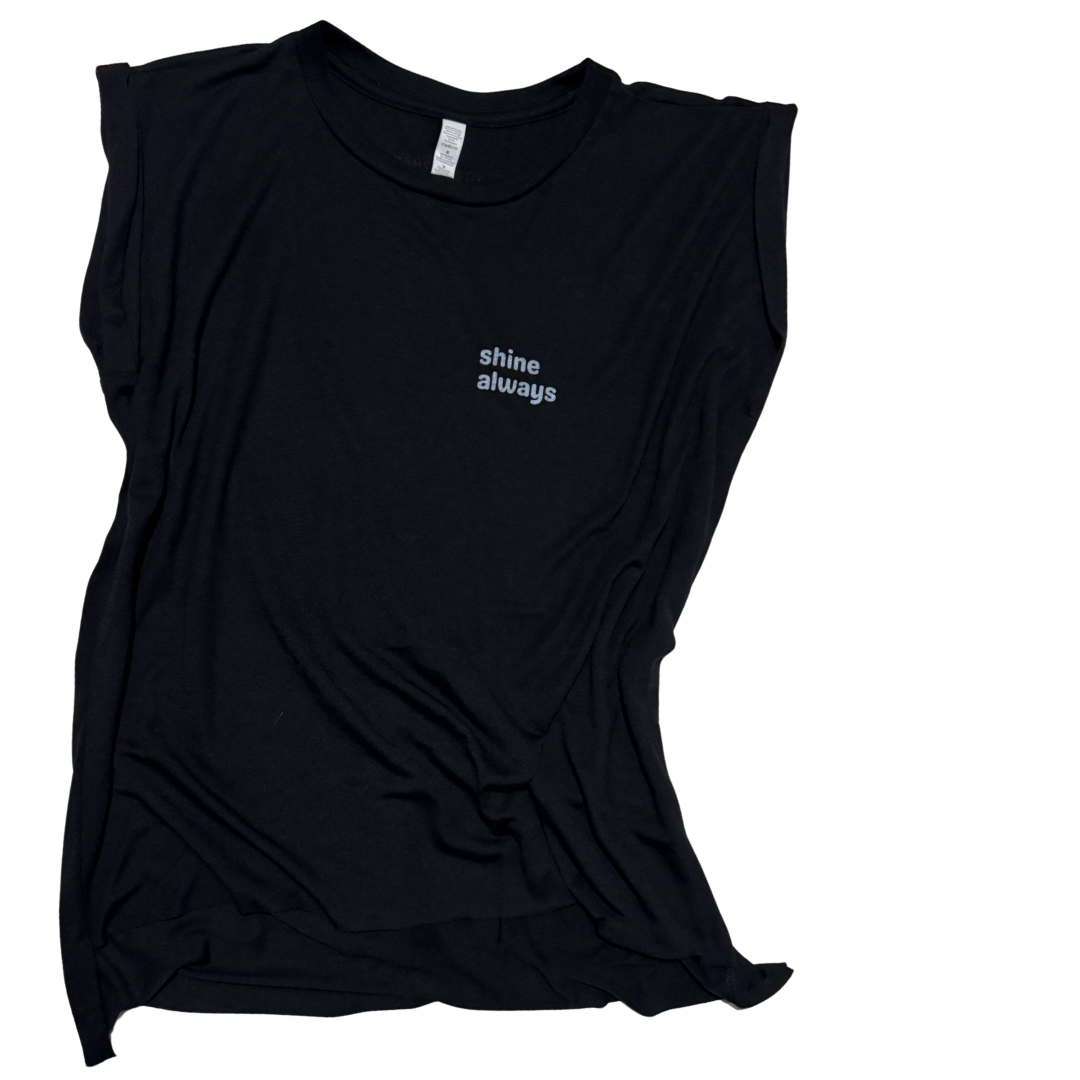 shine always muscle tee