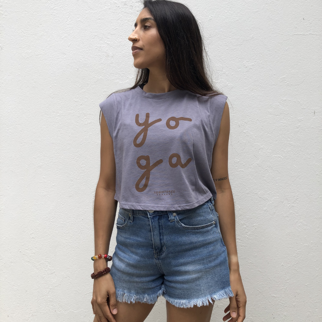 Yoga Sutra 33 Cropped Muscle Tank