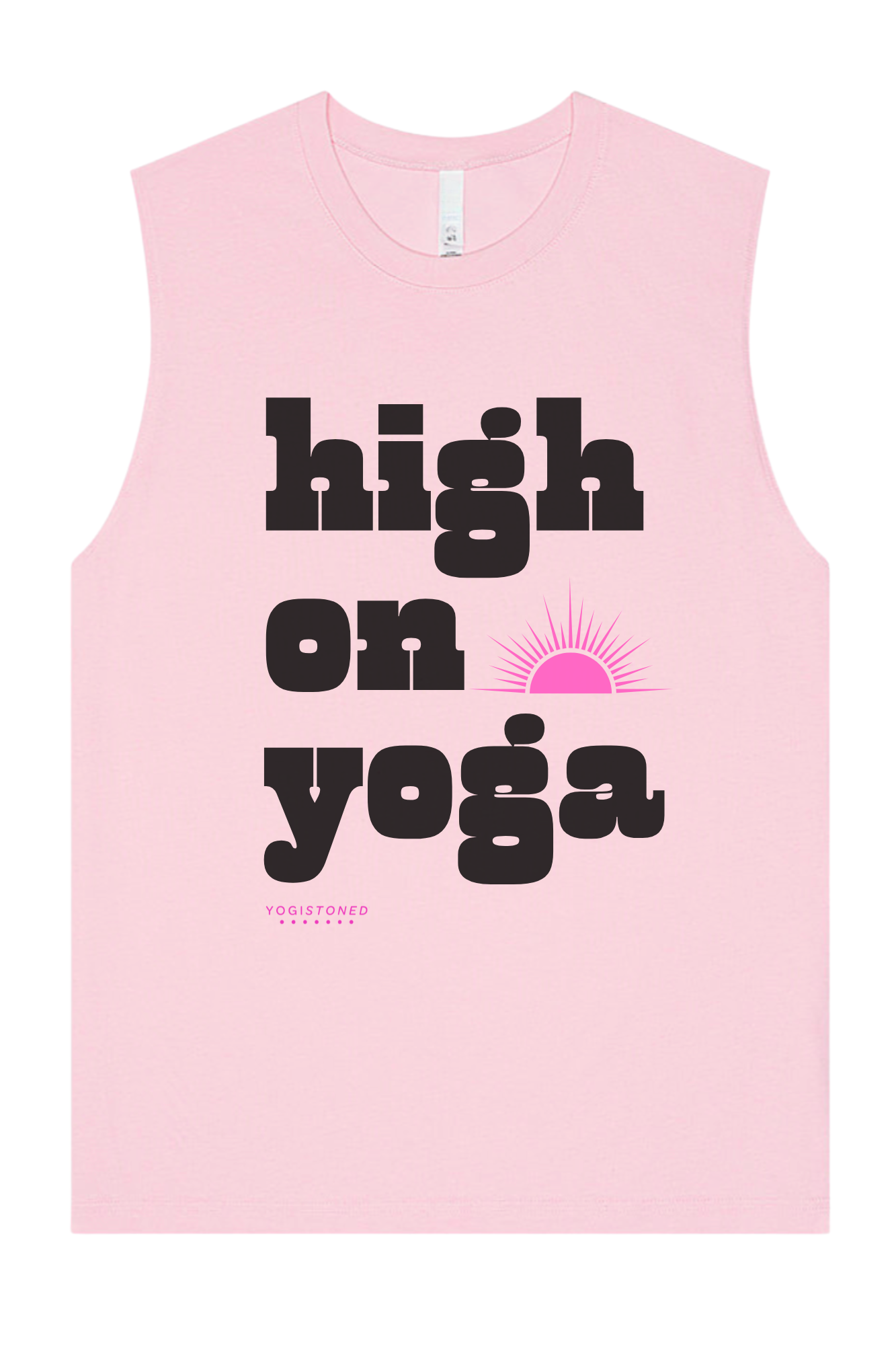 High On Yoga - 100% Cotton Jersey Muscle Tank for Everyone