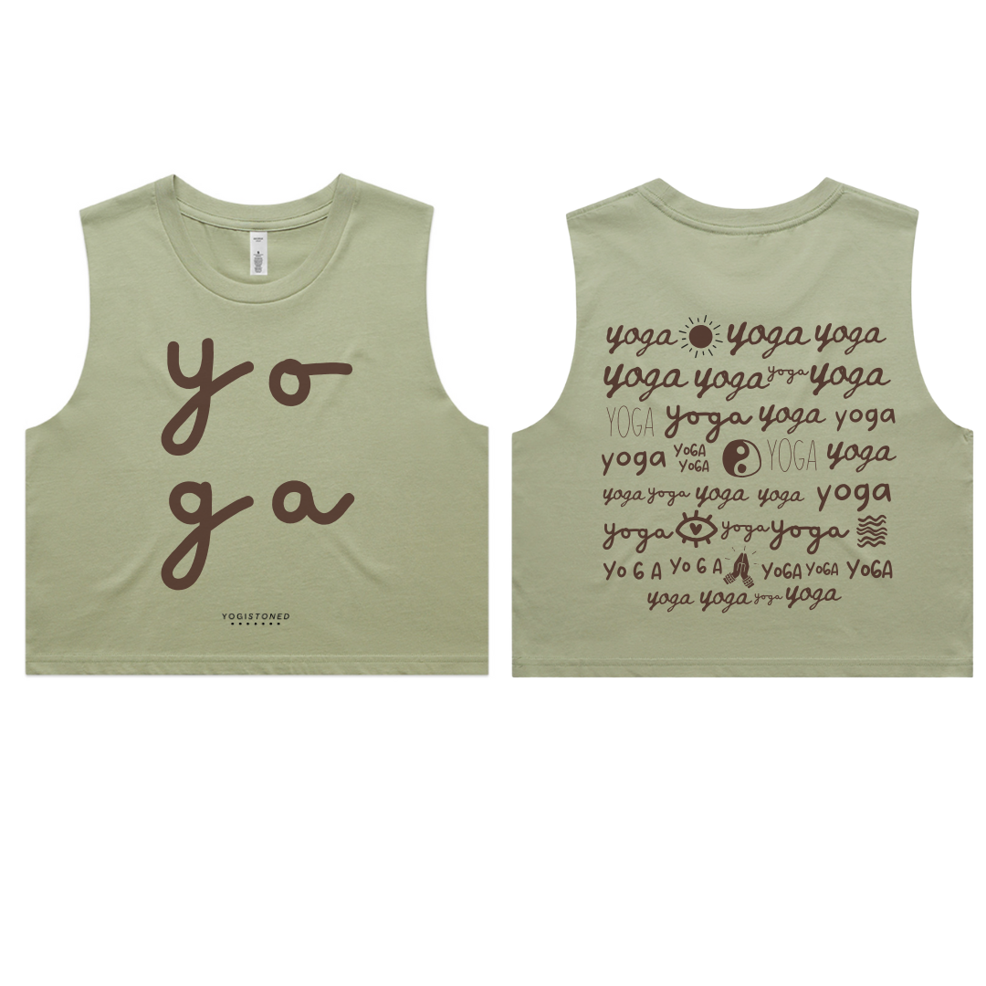 Yoga Sutra 33 Cropped Muscle Tank Light Moss.png