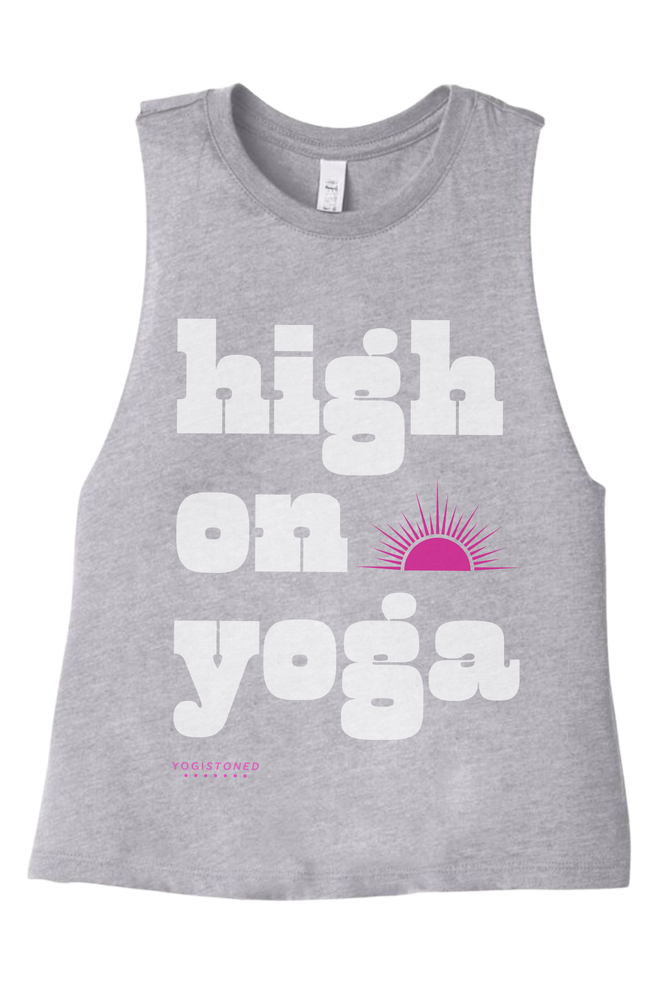 High On Yoga Racerback Cropped Tank