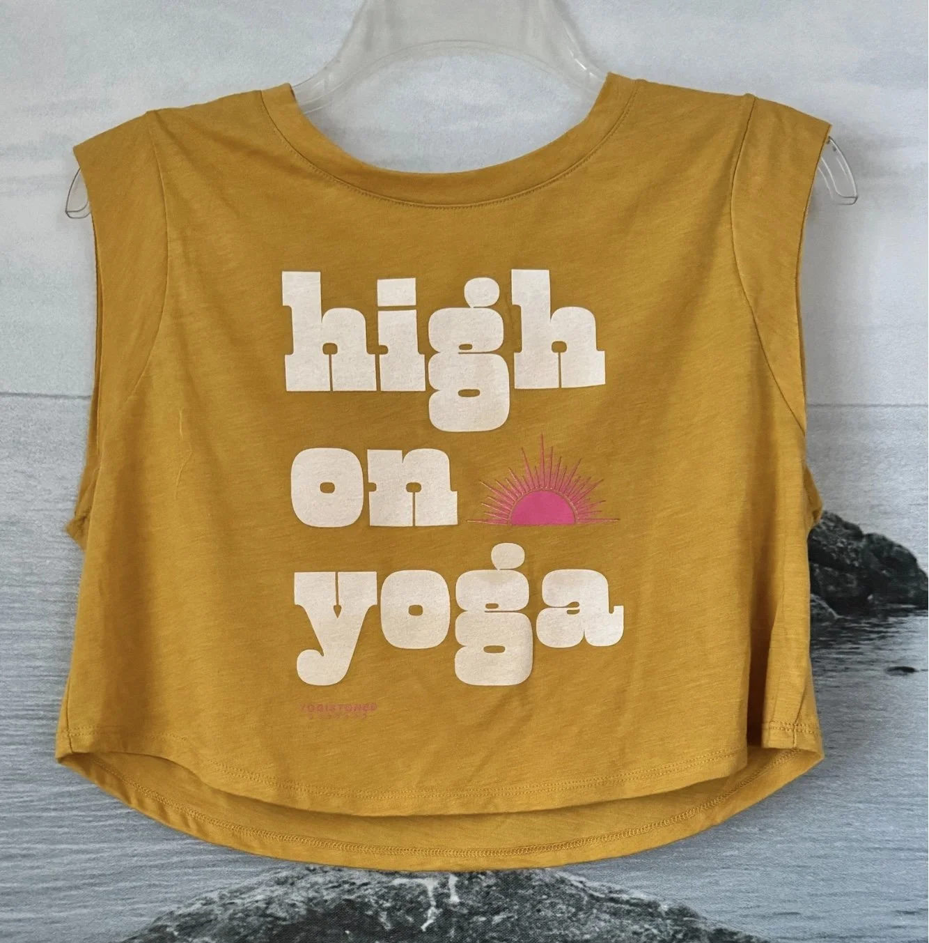 NEW! High on Yoga Cropped Muscle Tank