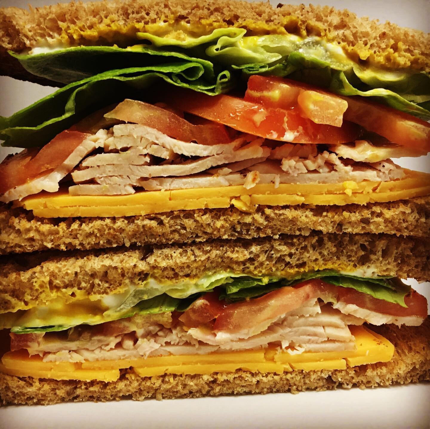 Sometimes a simple sandwich is the best sandwich!  Try our Lunchbox and choose from any of our regular or gluten-free breads, then add chicken, ham or turkey and top off with cheese, lettuce, tomato, mustard and mayo.  Simple and satisfying! #sandwic