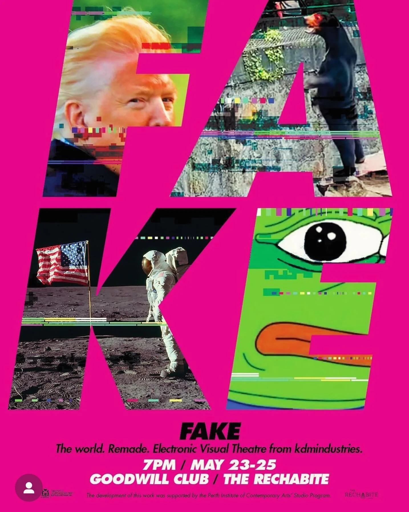 NEW SHOW NEW SHOW NEW SHOW!! 

FAKE 

23-25th May at the Goodwill Club (@therechabitehall)

Link in bio