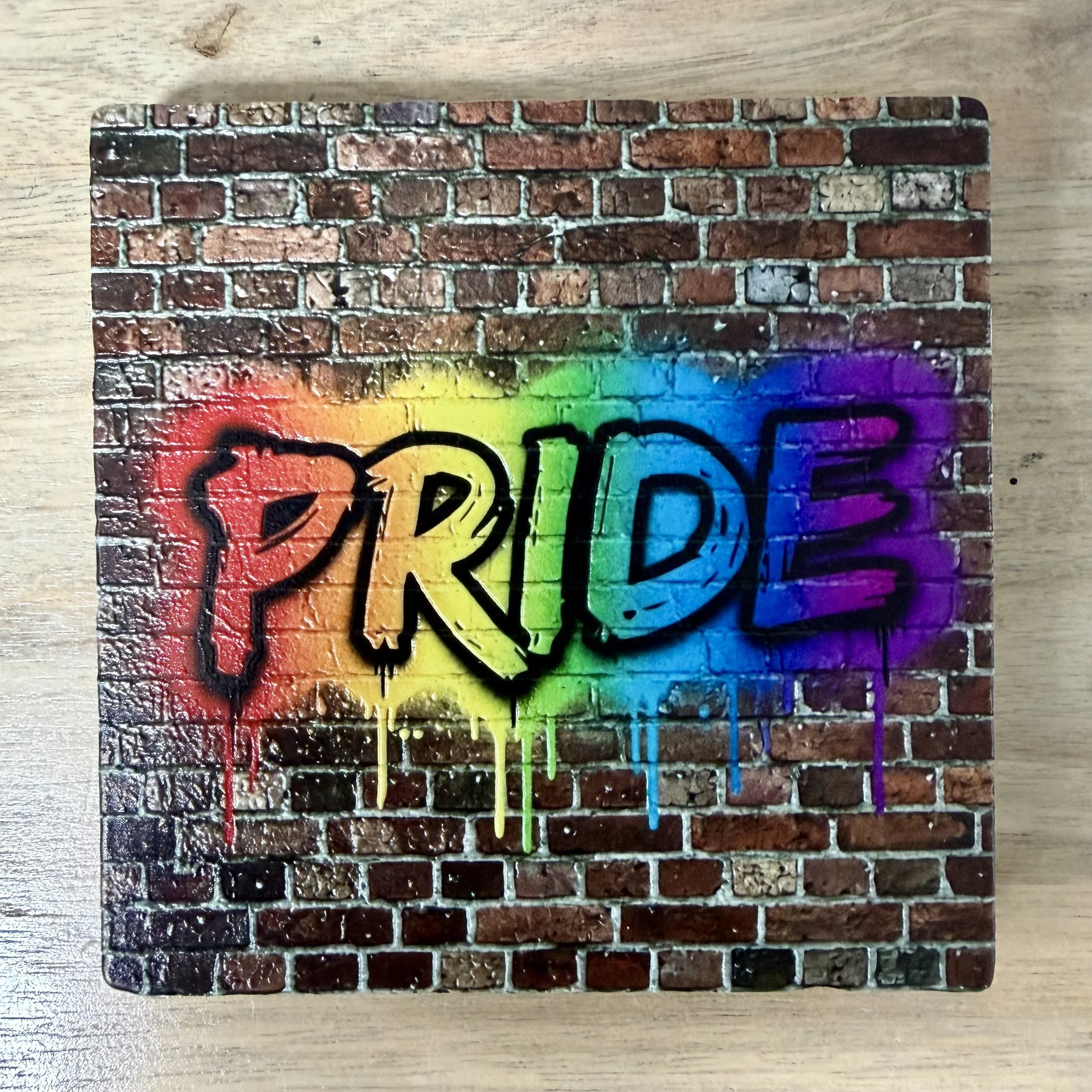 Textured Pride Drink Coaster