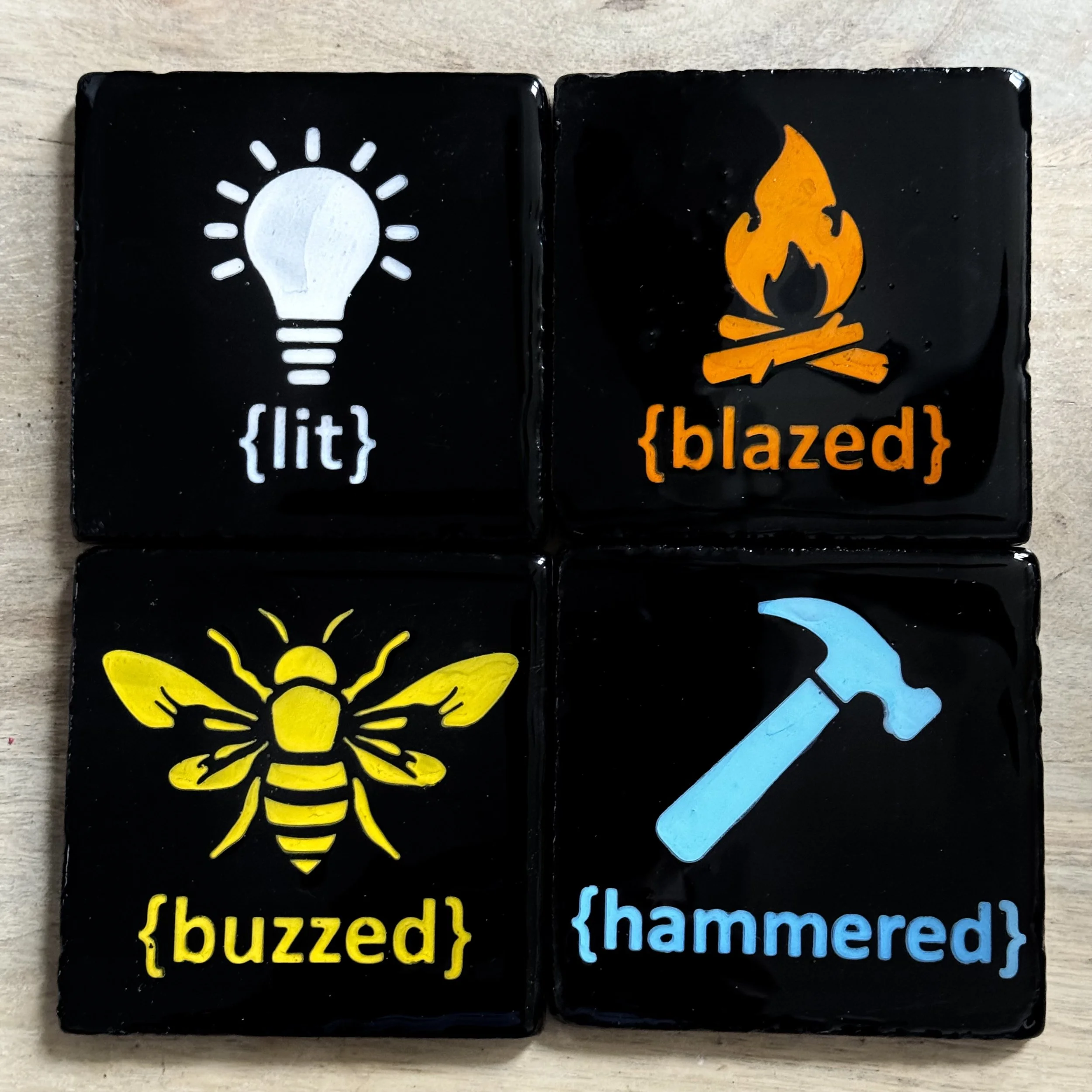 Tipsy Drink Coaster Set