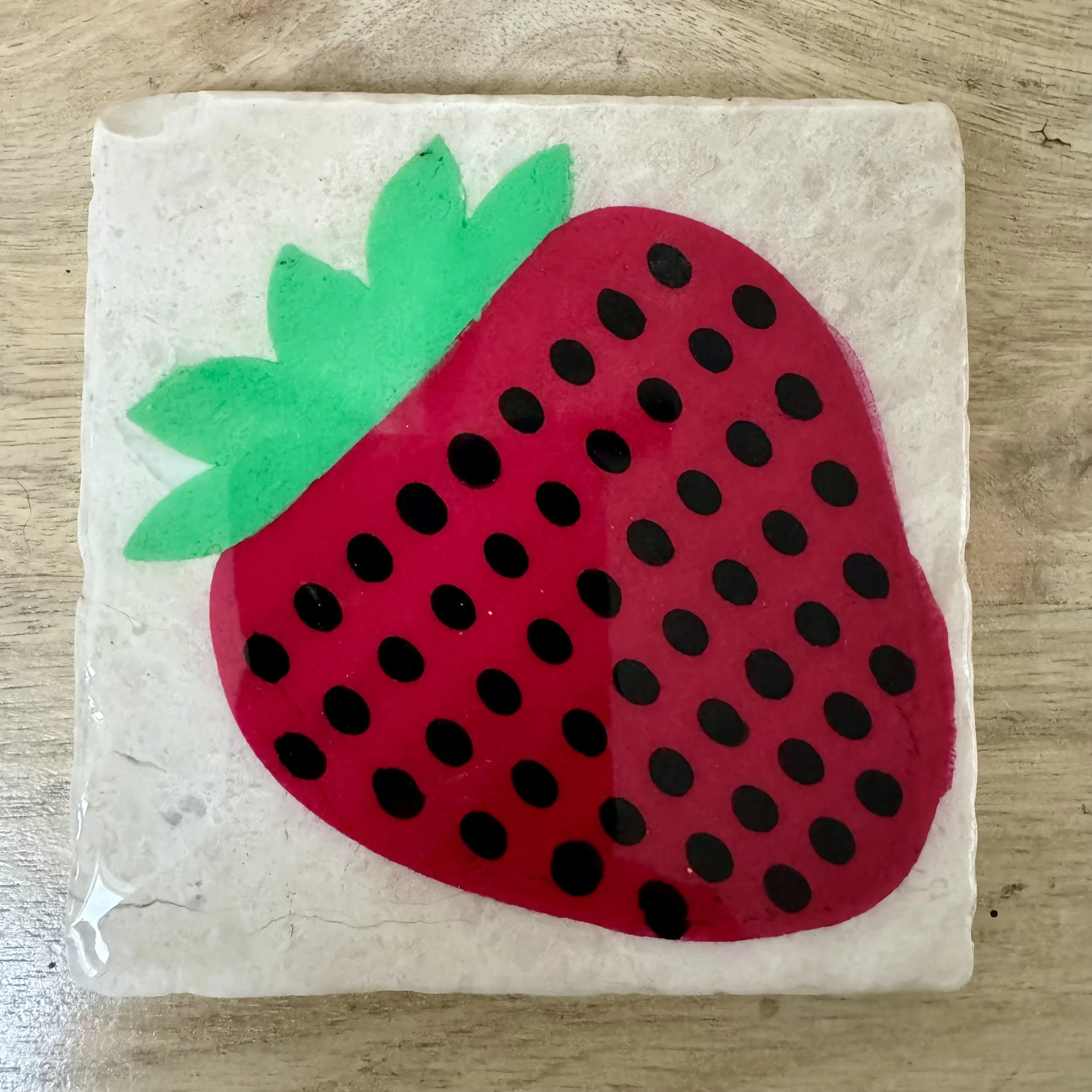 Strawberry Drink Coaster
