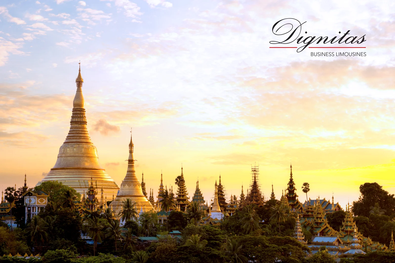 The Shwedagon Pagoda located in Yangon, Myanmar.