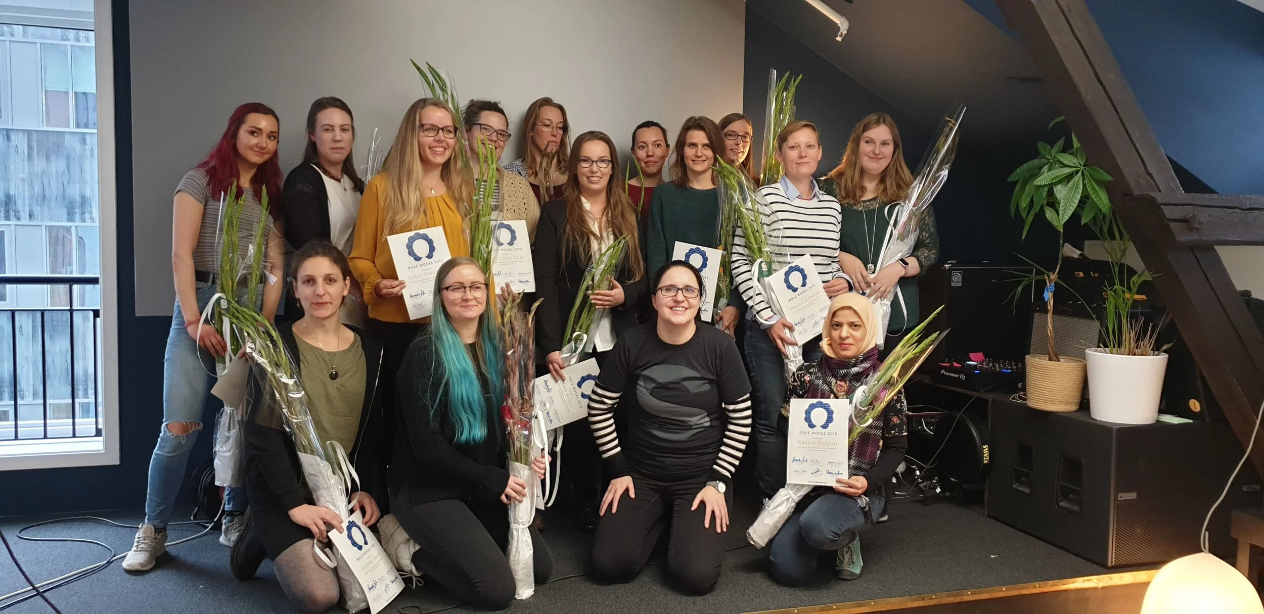 Prisvinnererne (de som var tilstede under konferansen) 2019 sammen med Patricia Aas.