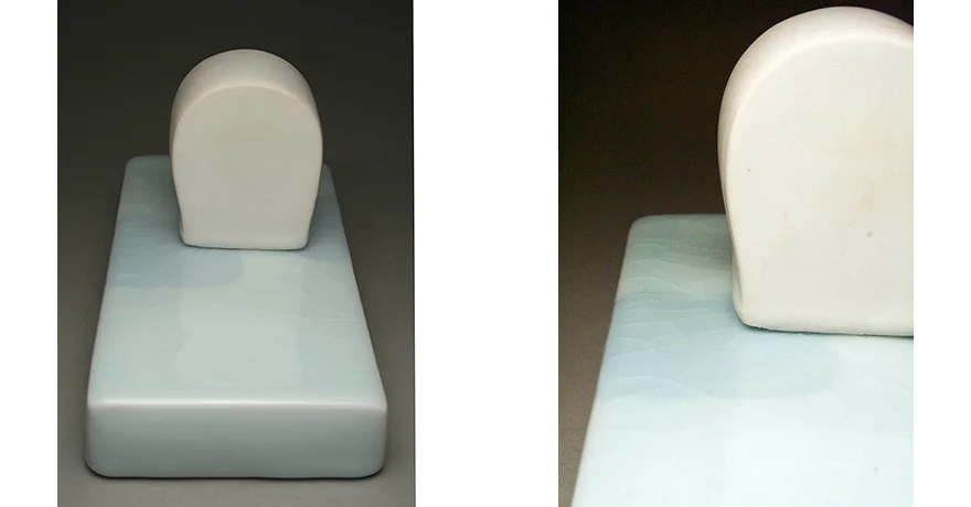 <i>0 degree Celsius </i>, porcelain, inlay, c/10 red. fired, 2004