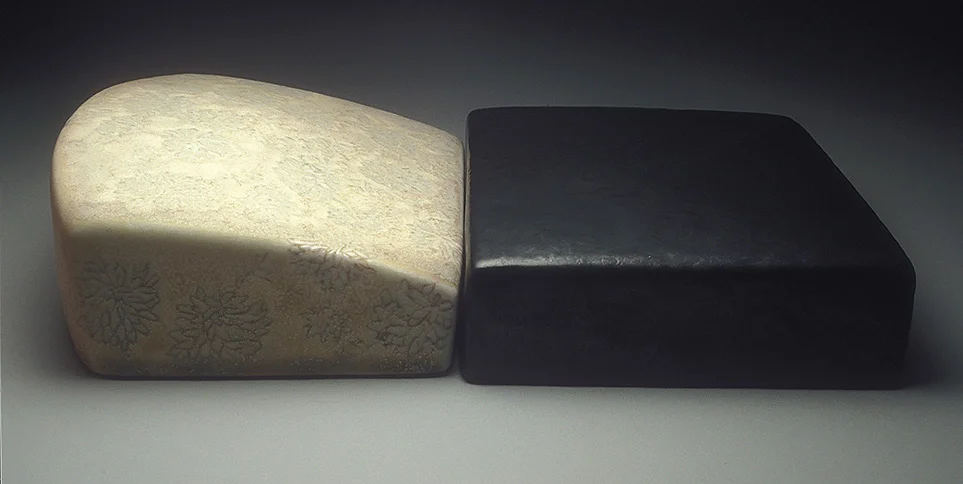 <i>Of a Silent Life </i>, porcelain, c/10 red. fired, h. 2" x w. 11" x d. 6", 2005