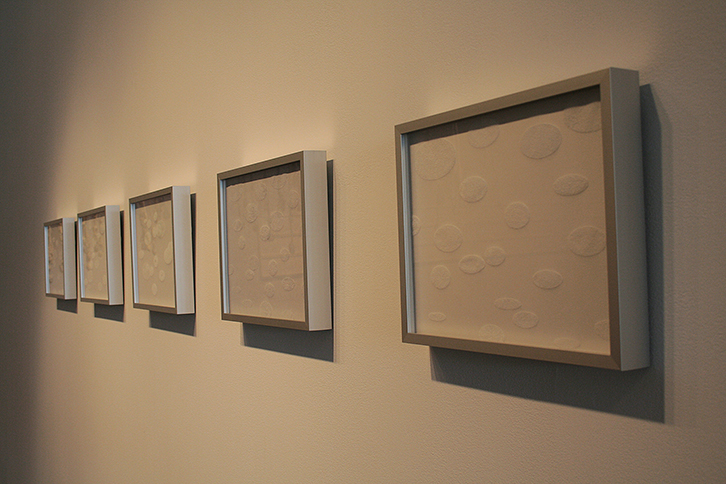 <i>Elliptical Notes</i>, Vellum, h. 9" x w. 12" (single panel), 2007