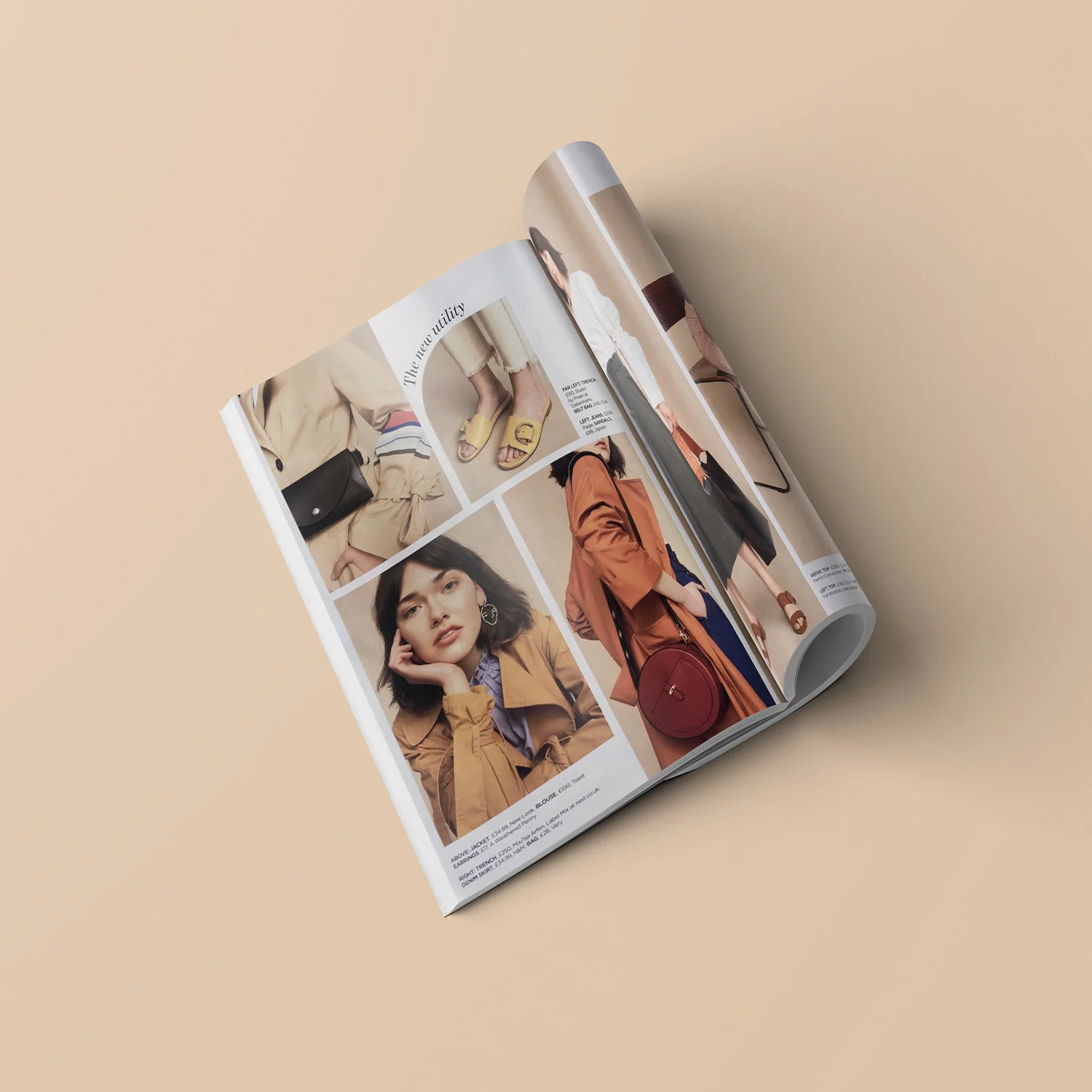 Gold Face Earrings in YOU Magazine