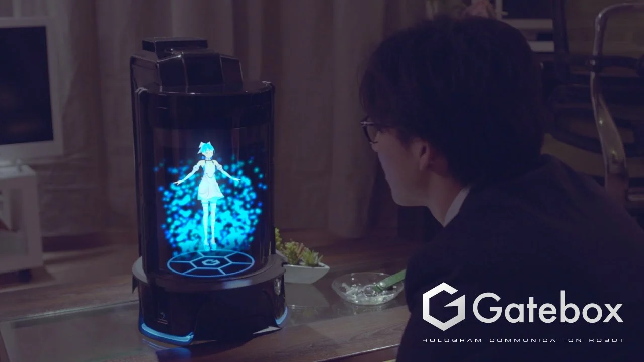 Gatebox's virtual housewife. 