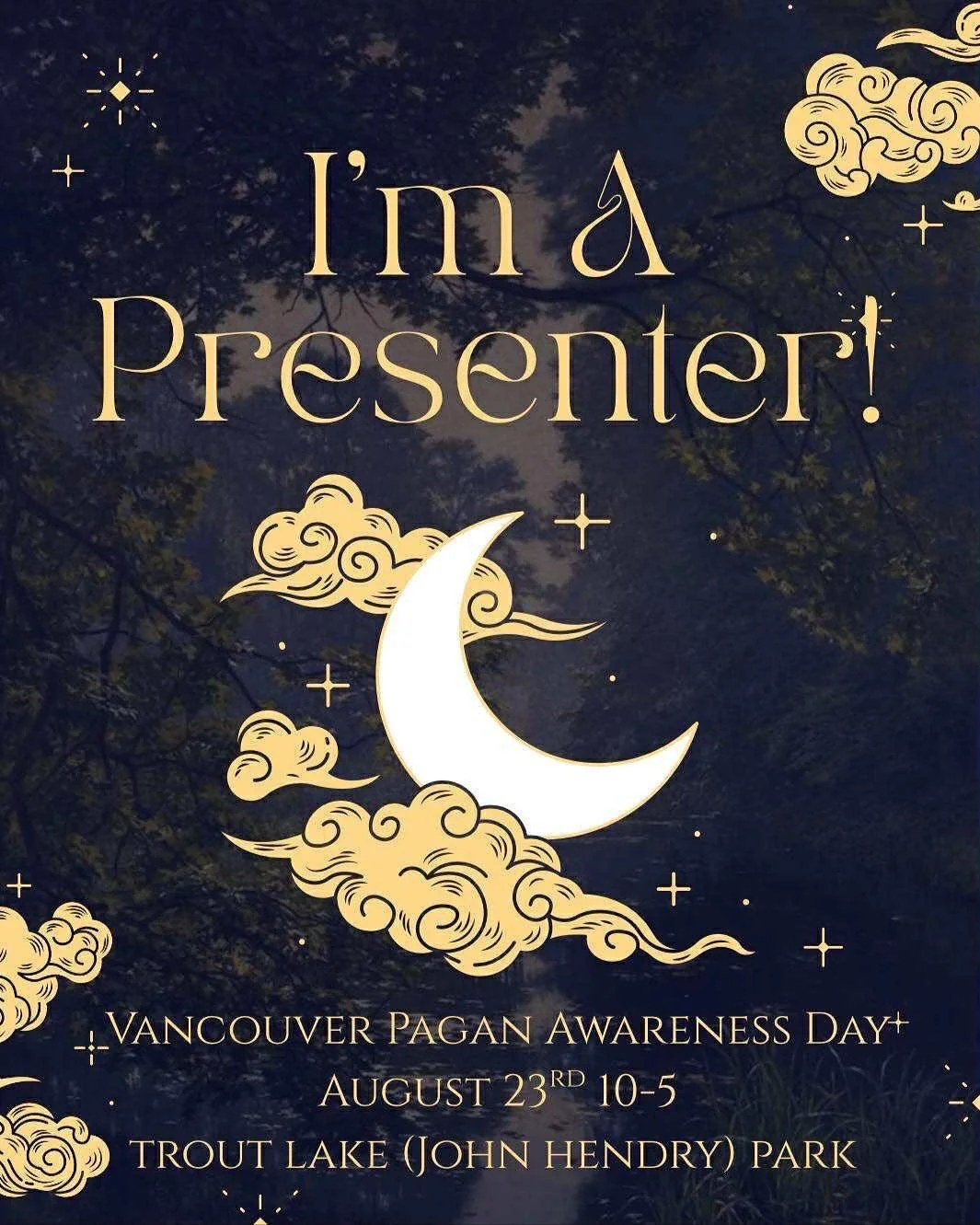🍂✨ I&rsquo;m so excited to be offering a workshop at Vancouver Pagan Awareness Day! ✨🍂

Join me on Saturday, August 23, 10 AM &ndash; 5 PM at Trout Lake / John Hendry Park (by the concession stand) for a full day of learning, community, rituals, re