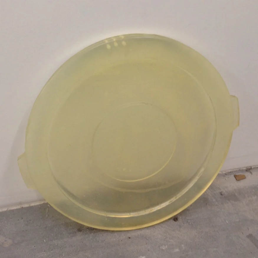 Trash Lid (Brute), 2013, cast resin, 26” x 24” x 3” inches